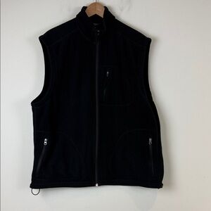 MEC Men's Black Fleece Vest Vintage Size Extra Large